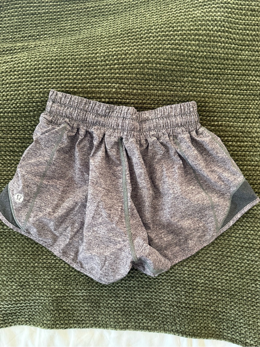lululemon athletica Women's Heathered Gray Athletic Shorts